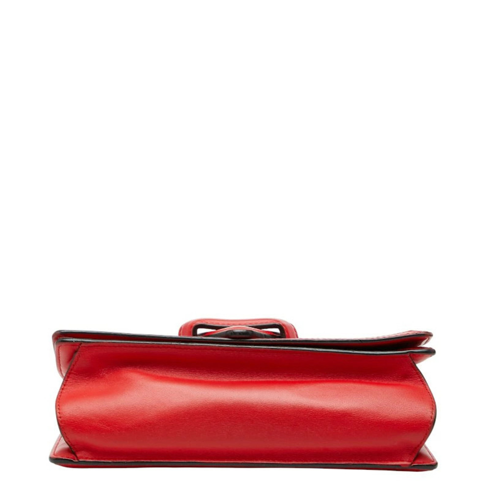 Loewe Barcelona Crossbody Shoulder Bag Red Leather - Picture 3 of 10